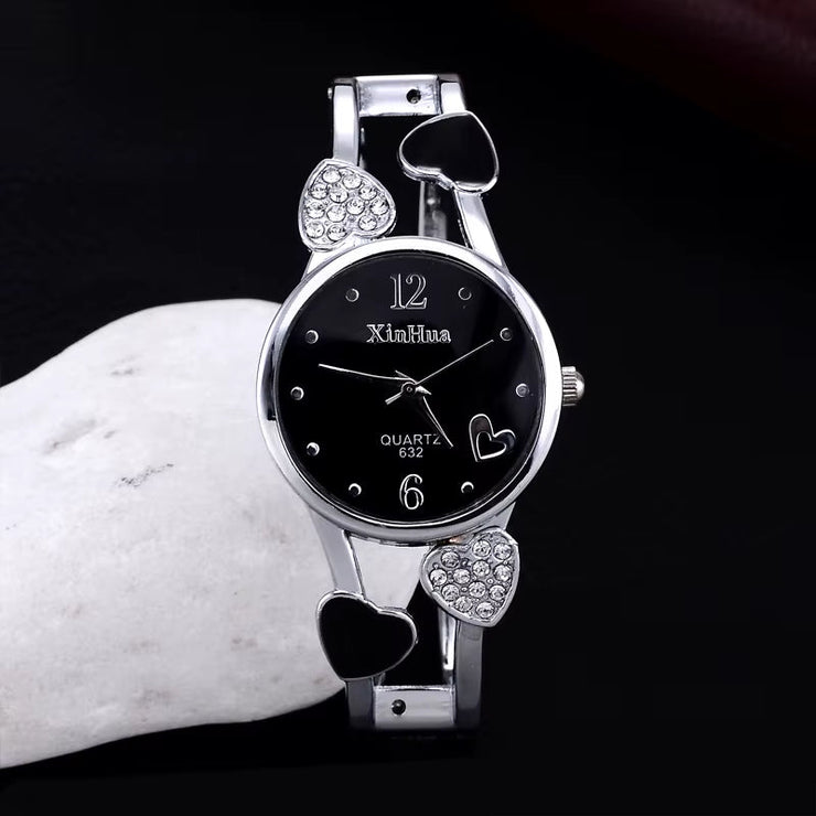 Heart Shaped Bracelet Watch Women Watches Luxury Rhinestone Women'S Watches Ladies Watch Steel Clock Zegarek Damski Reloj Mujer