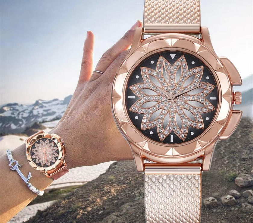 Diamond Watch Women Luxury Rhinestone Elegant Watches Ladies Gold Clock Wrist Watches for Women Часы Женские Наручные 2022