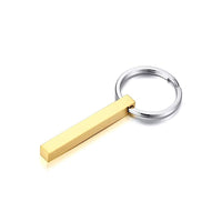 Custom Long Vertical Bar Necklace for Women Men Engrave Persoanlized Name Initial Pendant Stainless Steel Inspiration Gifts