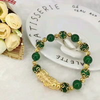 Real Gold Au999 Bracelet Jewelry Fashionable Pure Gold Pixiu Transfer Bracelet Attracting Wealth and Treasure Gold 24K Bracelet