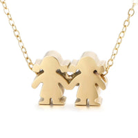 Boy Girl Kid Pendant Women Necklace Name Date Child Family Jewelry Engraved Stainless Steel Gold Color Jewelry