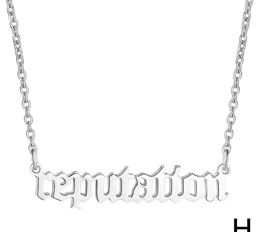  New 1989 Taylor’S Version Necklace Reputation Singer Signature Fearless Speak Now Necklaces for Music Lover TS Inspired Fan K7K2