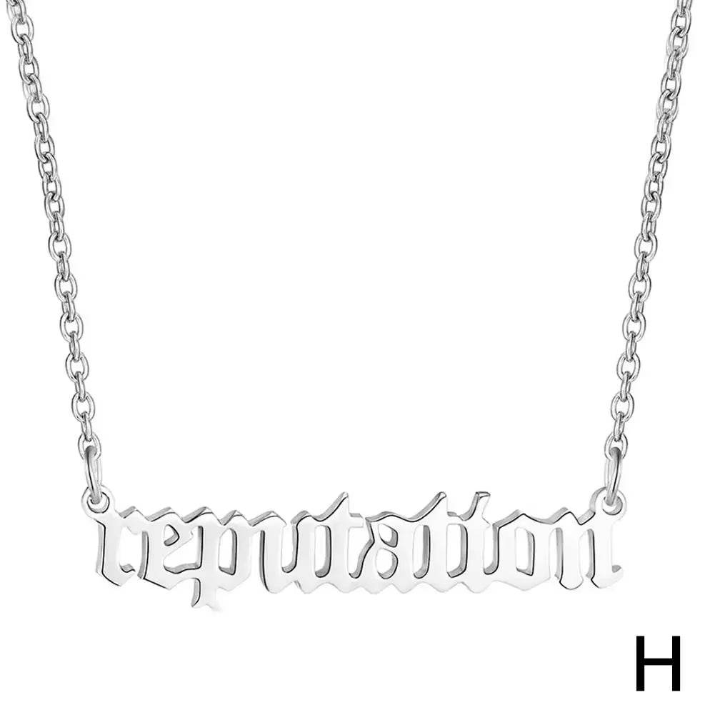  New 1989 Taylor’S Version Necklace Reputation Singer Signature Fearless Speak Now Necklaces for Music Lover TS Inspired Fan K7K2