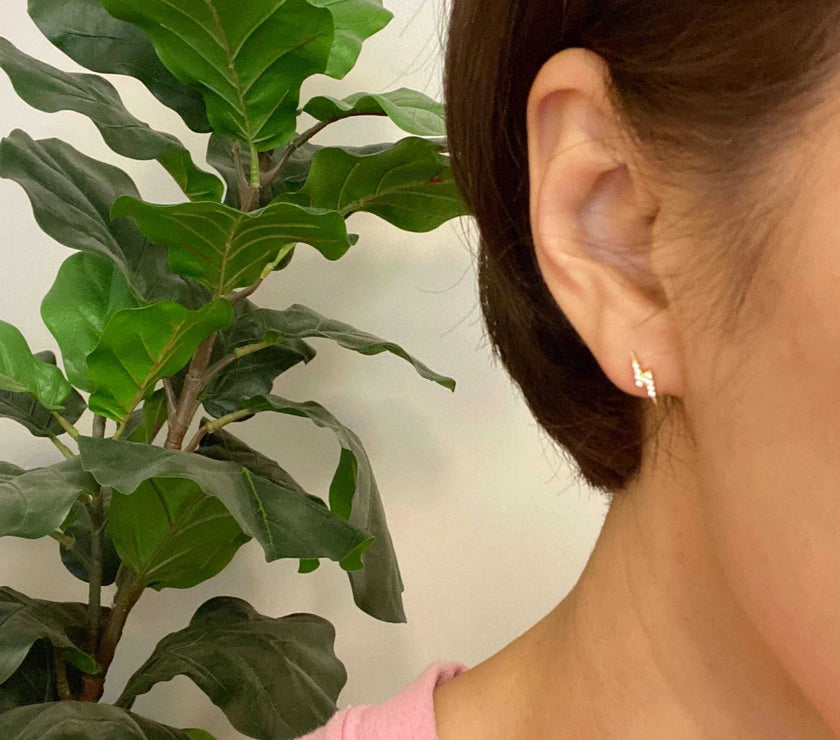 Mini Sparkle Mini Stud Sterling Silver Earrings