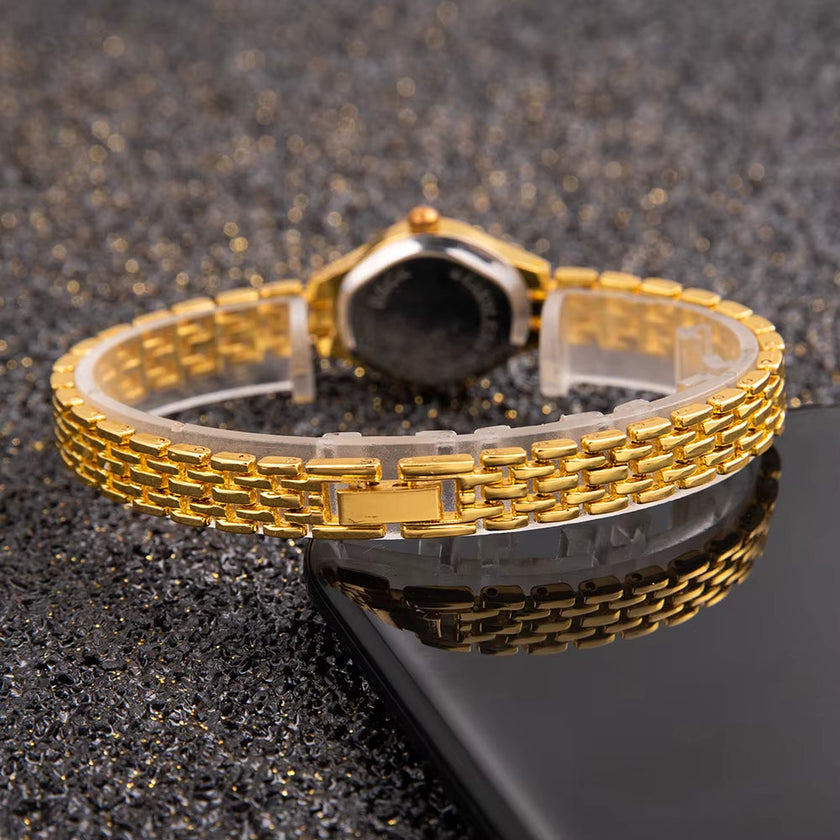 Bracelet Clasp Simple Elegant Small Women'S Watches Luxury Brand Gold Wrist Watches for Women Ladies Quartz Watches for Girls Montre Femme