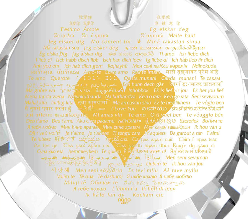 Silver I Love you Necklace