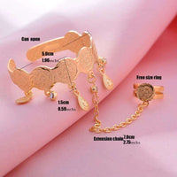 Gold Color Coin Banglesfor Girl Baby Bracelet Islam Muslim Arabic Currency Money Gold Bracelets Bangle Jewelry Birthday Gift