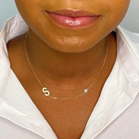 Beautiful Finest Shine Initial Sterling Silver Necklace