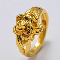 Bridal Wedding Jewelry Annayoy Dubai African Small Gold Color Rings for Women Girls Arabian Middle East Jewellery Little Bangs Woman Mama Best Gifts