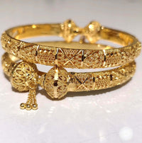 Dubai Real Gold 24K Plated Bracelet for Women Luxury Designer Copper Man Bangles Indian New Hand Jewelry Accessories Gifts 2024