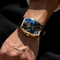 Men'S Watches Fashion Moon Phase Tourbillon Watches Men Automatic Mechanical Wristwatches Relogio Masculino Reloj Hombre