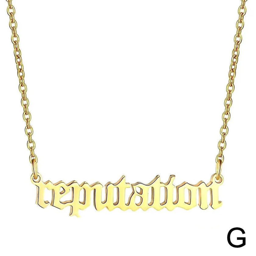 New 1989 Taylor’S Version Necklace Reputation Singer Signature Fearless Speak Now Necklaces for Music Lover TS Inspired Fan K7K2