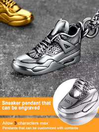 Jewelry Stainless Steel Sneaker Necklace for Man Black Gold Color Running Sport Shoe Charm Runner Sport Lover Steampunk Punk Jewelry