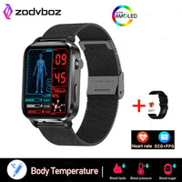 Temperature Monitoring Painless Non-Invasive Blood Sugar Smart Watch Men Laser Treatment Health Blood Pressure Sport Smartwatch Women Glucometer Watch