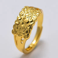 Bridal Wedding Jewelry Annayoy Dubai African Small Gold Color Rings for Women Girls Arabian Middle East Jewellery Little Bangs Woman Mama Best Gifts