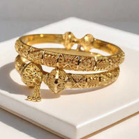Dubai Real Gold 24K Plated Bracelet for Women Luxury Designer Copper Man Bangles Indian New Hand Jewelry Accessories Gifts 2024
