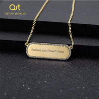 Hip Hop Iced Out Custom Name Pendant Necklaces Engraved Any Language Choker Pendants Women/Men Jewelry Gift