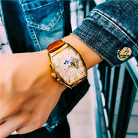 Men'S Watches Fashion Moon Phase Tourbillon Watches Men Automatic Mechanical Wristwatches Relogio Masculino Reloj Hombre