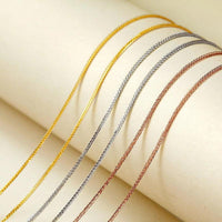 YUNLI Real 18K Gold Necklace Match Pendant Chain Solid AU750 Chopin Chain for Women Fine Jewelry Wedding Gift