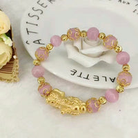 Real Gold Au999 Bracelet Jewelry Fashionable Pure Gold Pixiu Transfer Bracelet Attracting Wealth and Treasure Gold 24K Bracelet