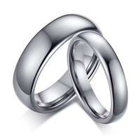 High Quality Simple Tungsten Rings Free Engraved Name Men Women Exclusive Couple Wedding Ring Wholesale Fashion Jewelry