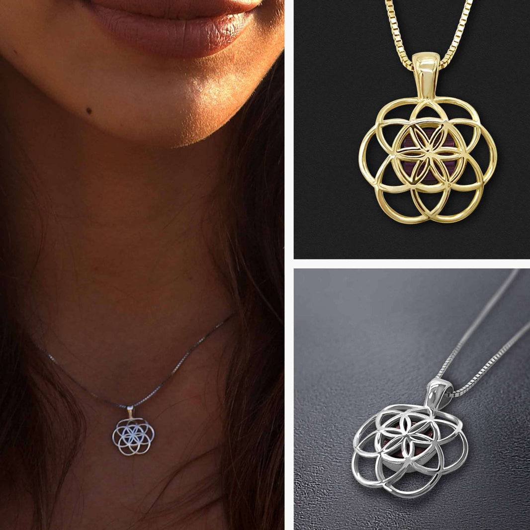 Timeless Bible Necklace with the Seed of Life - Harmony Pendant