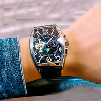 Men'S Watches Fashion Moon Phase Tourbillon Watches Men Automatic Mechanical Wristwatches Relogio Masculino Reloj Hombre