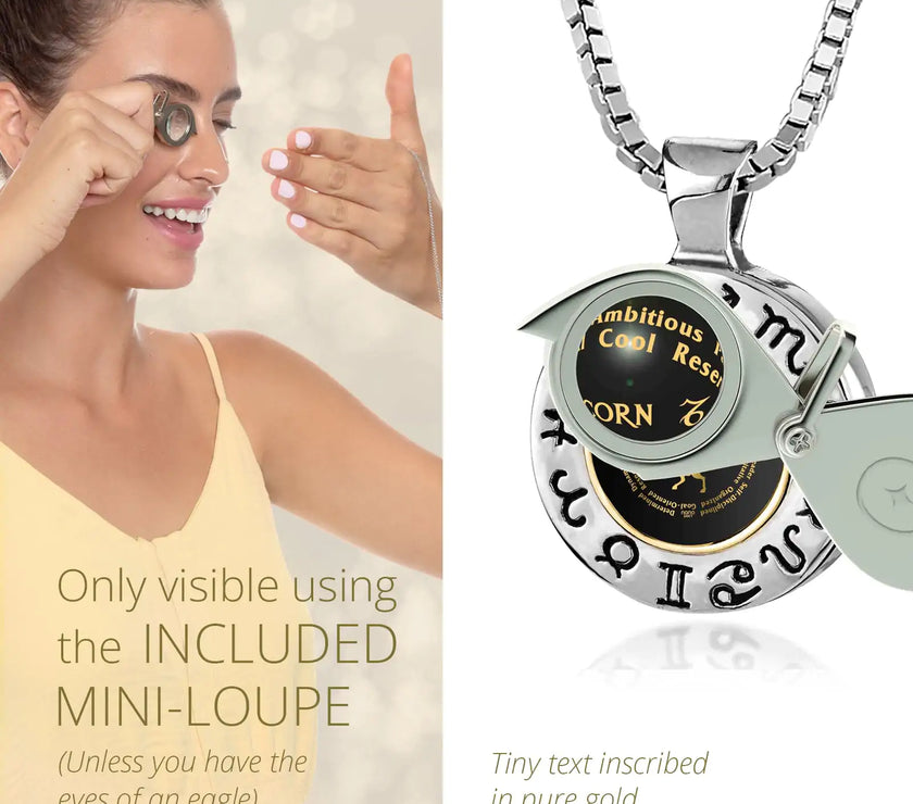 Capricorn Zodiac Sign Necklace